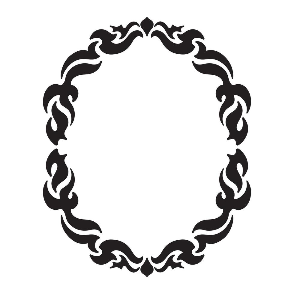 Illustration of floral frame on a white background. image. vector