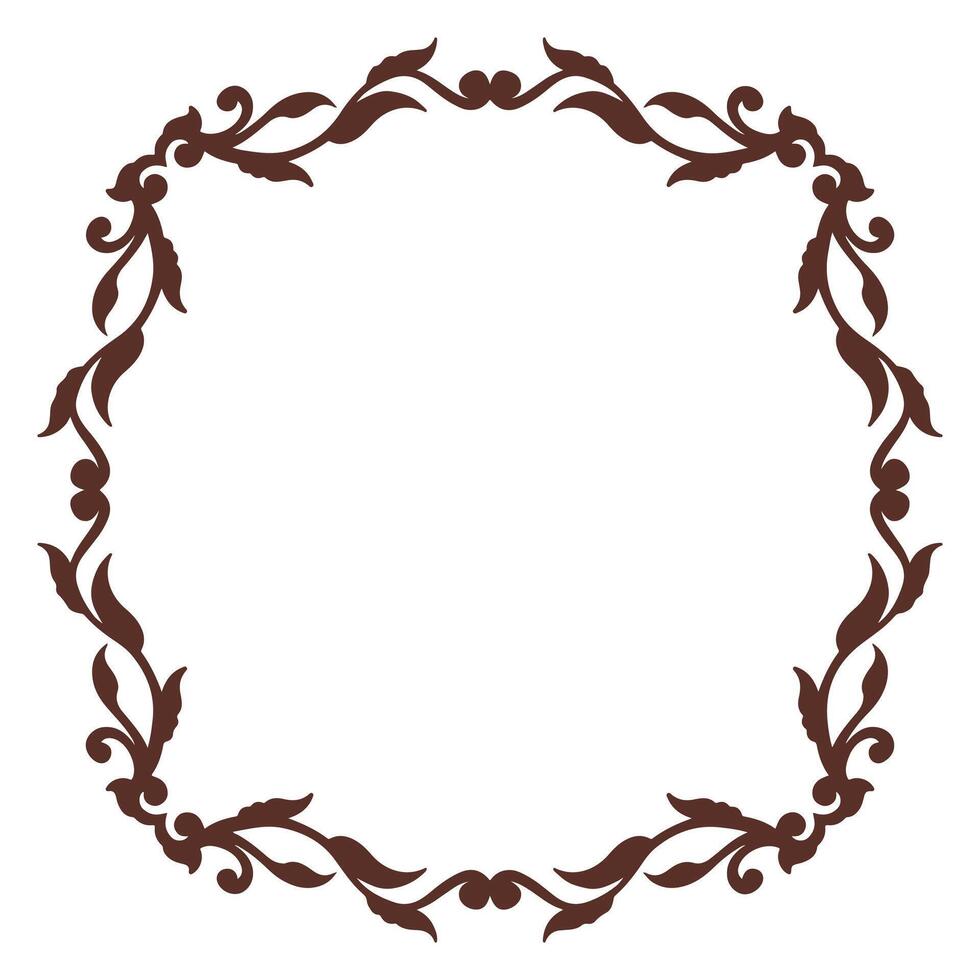 Oval decorative frame. Decorative element for design. illustration. vector