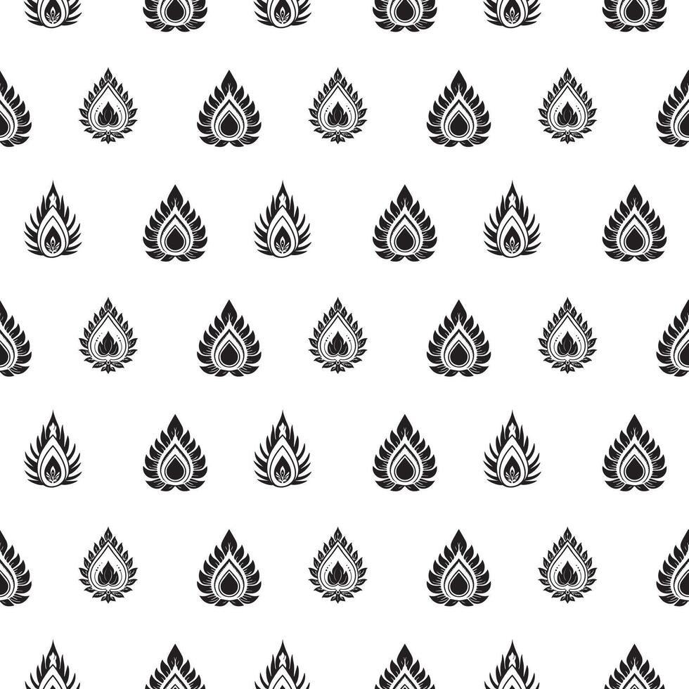 Seamless Floral Pattern Design for Background or Textile . vector