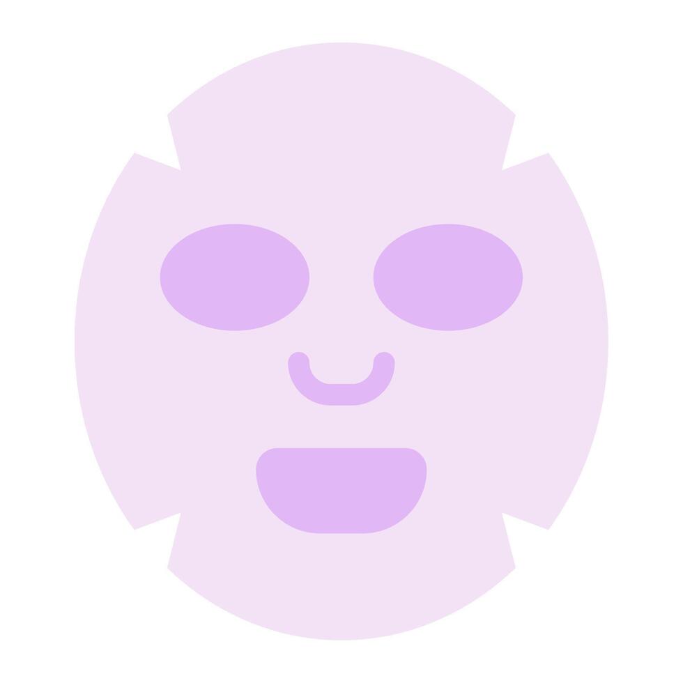 3D Illustration of a Relaxing Skincare Face Mask vector