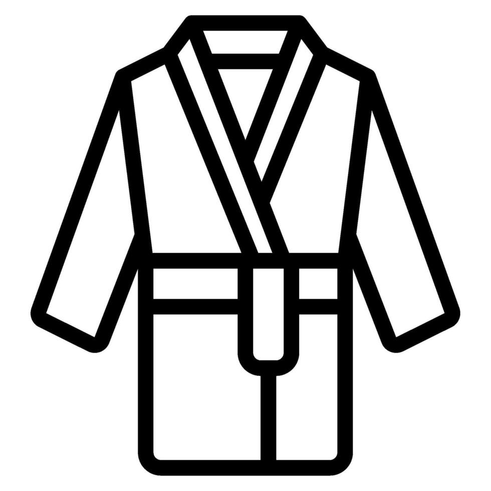 Kimono Robe in Lavender Shade icon vector