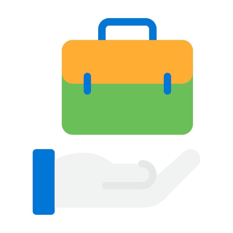 Icon Briefcase in Hand vector
