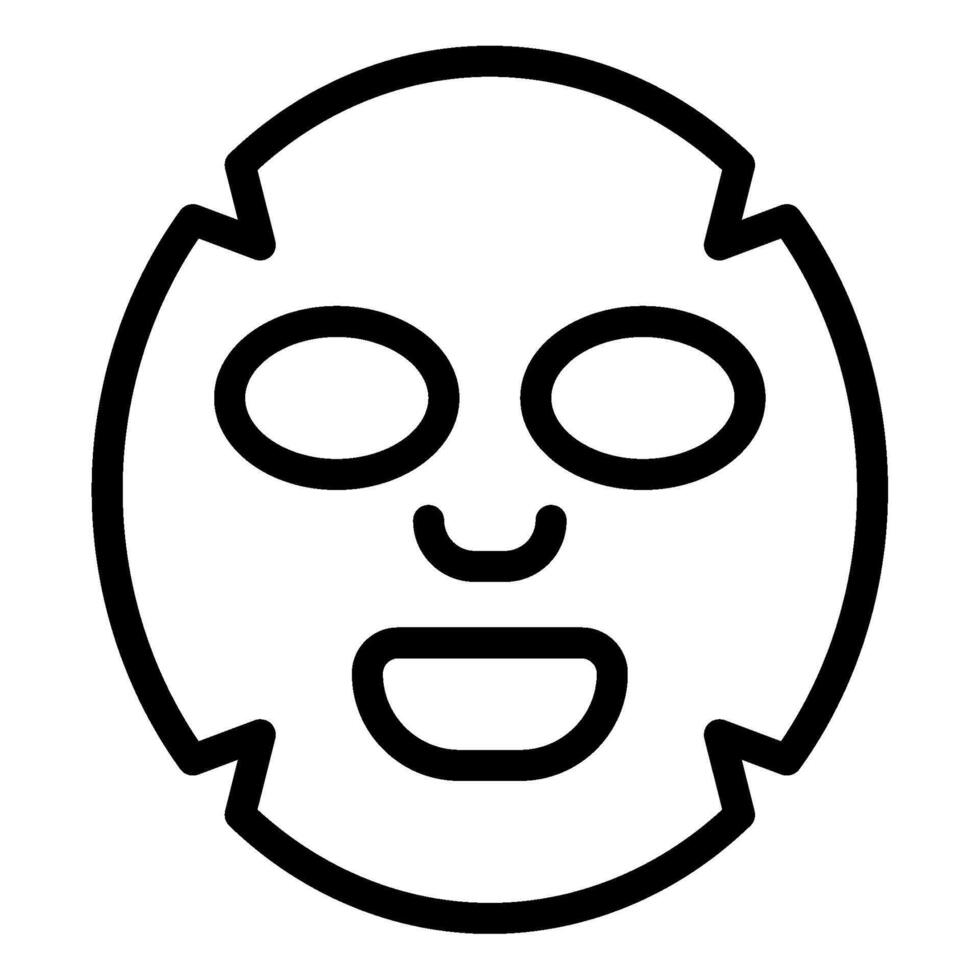 Illustration of a Relaxing Skincare Face Mask vector