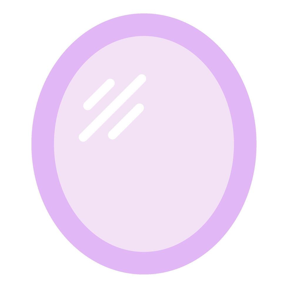 Mirror with Purple Frame vector