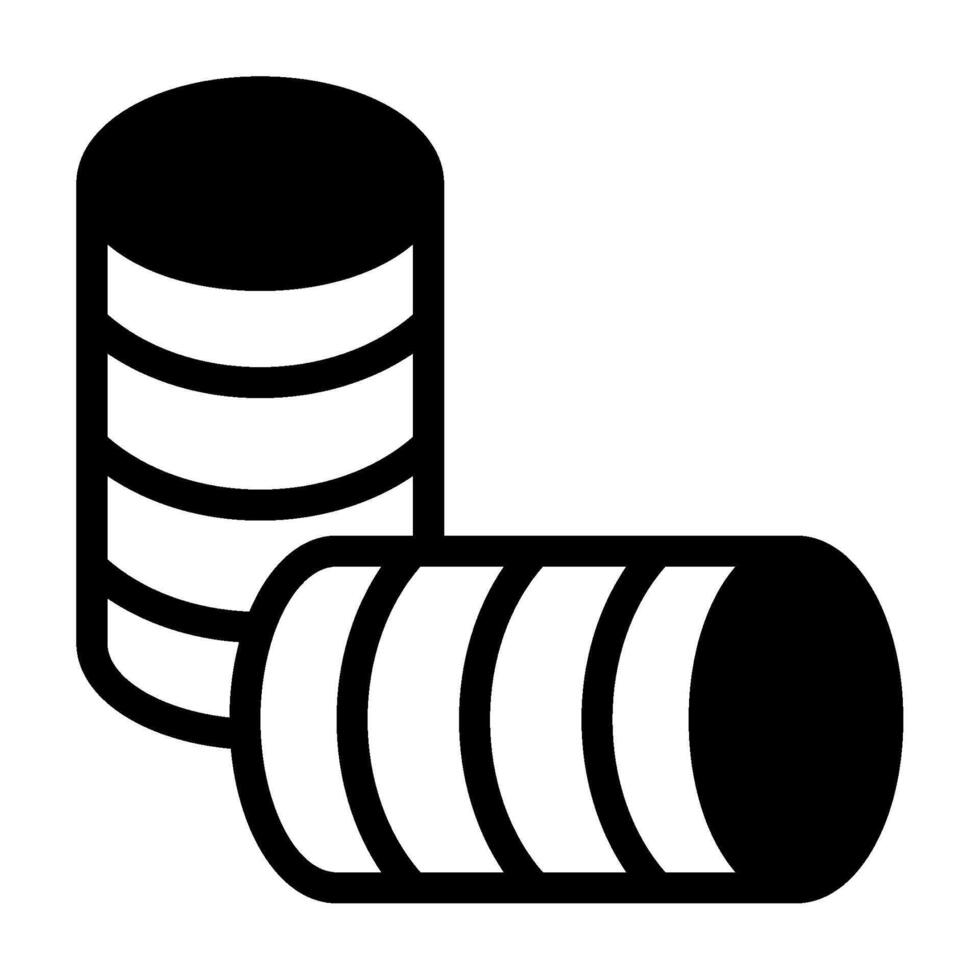Stacked Cotton Pads icon solid vector