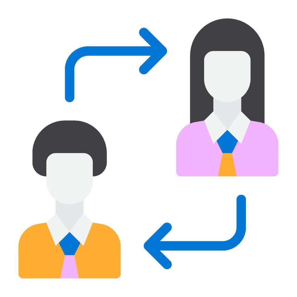 Communication Workflow Icon vector