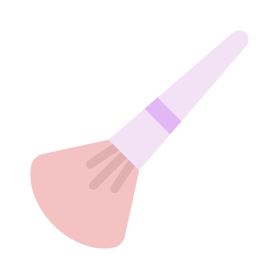 Makeup Brush with Pink Bristles vector