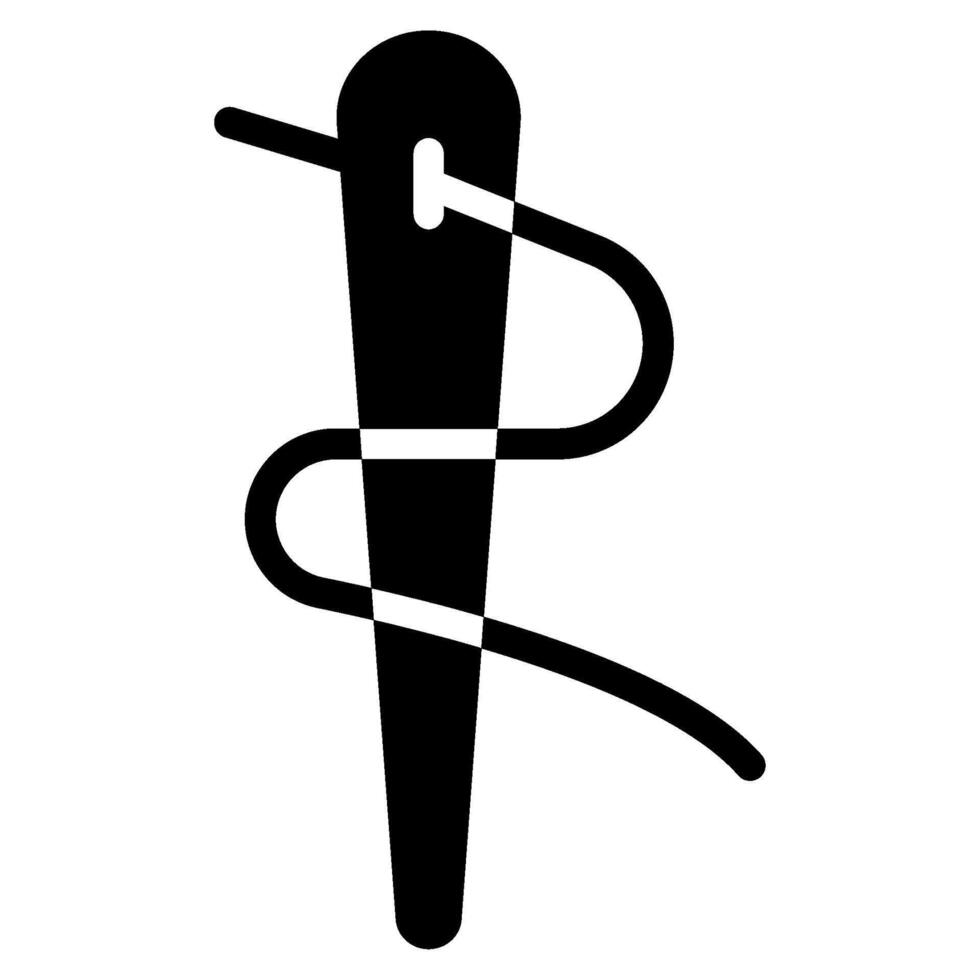 Illustration of Medical Caduceus Symbol solid vector