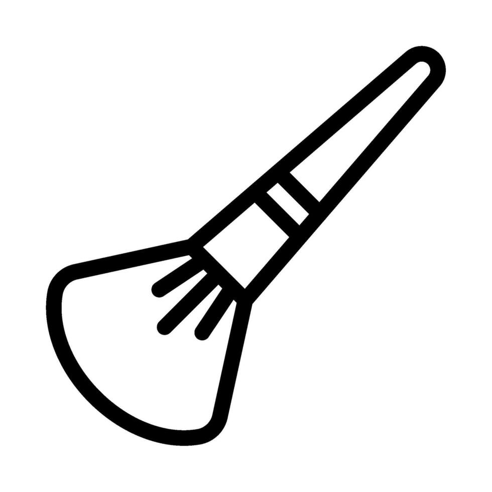 Makeup Brush with Pink Bristles icon vector