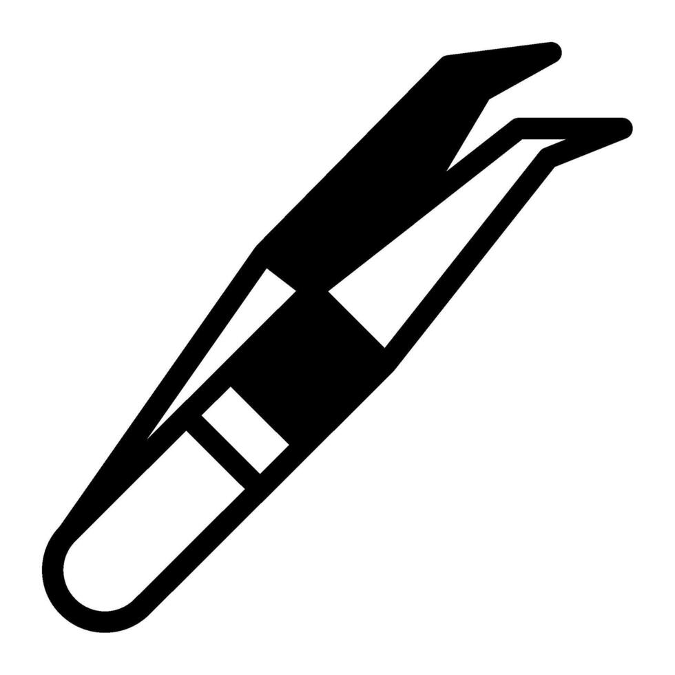 Medical Injection Pen icon solid vector