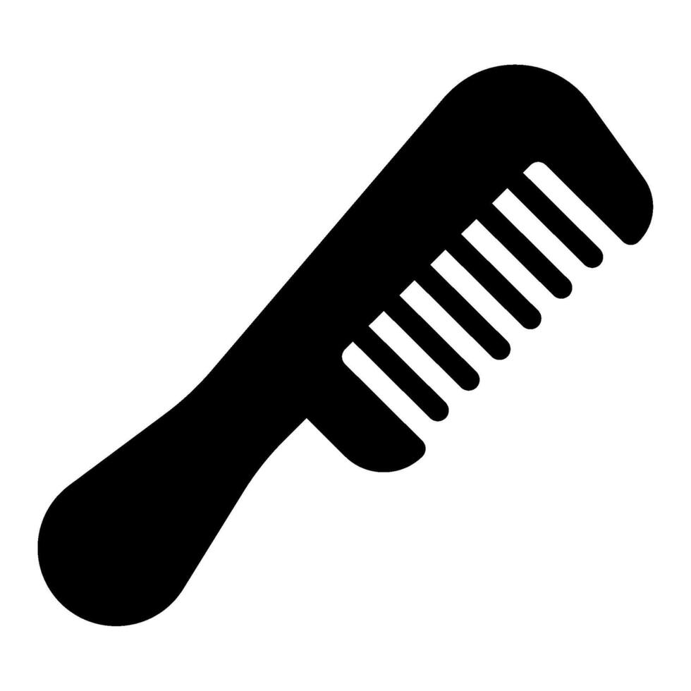 Comb for Hair Styling icon solid vector