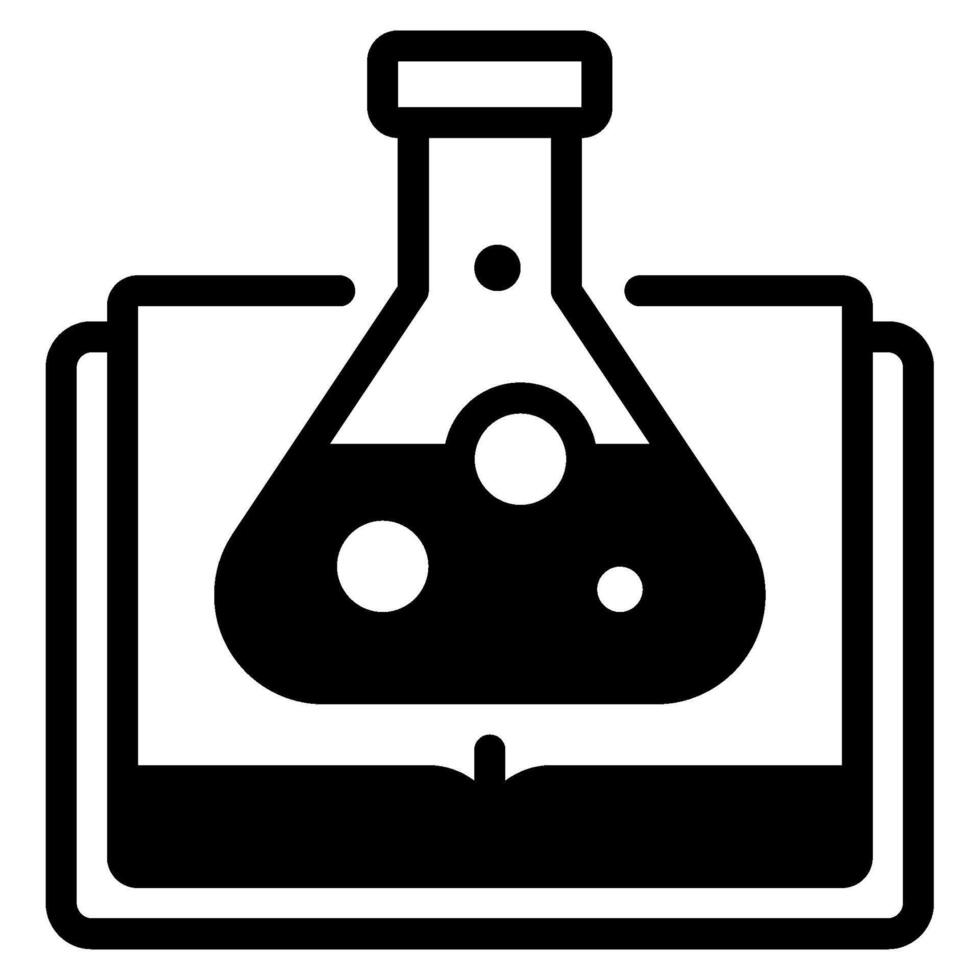 Illustration of Scientific Flask solid vector