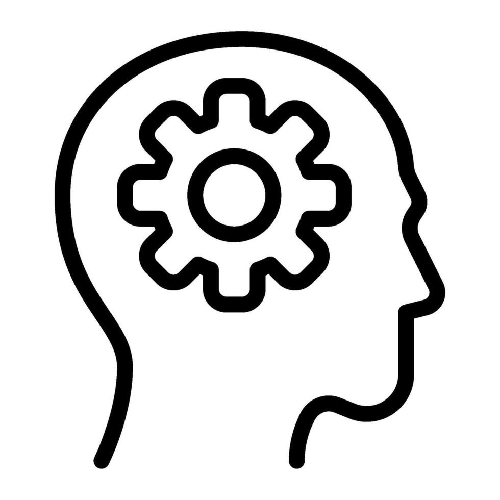 Illustration, character, icon Mindset Development vector