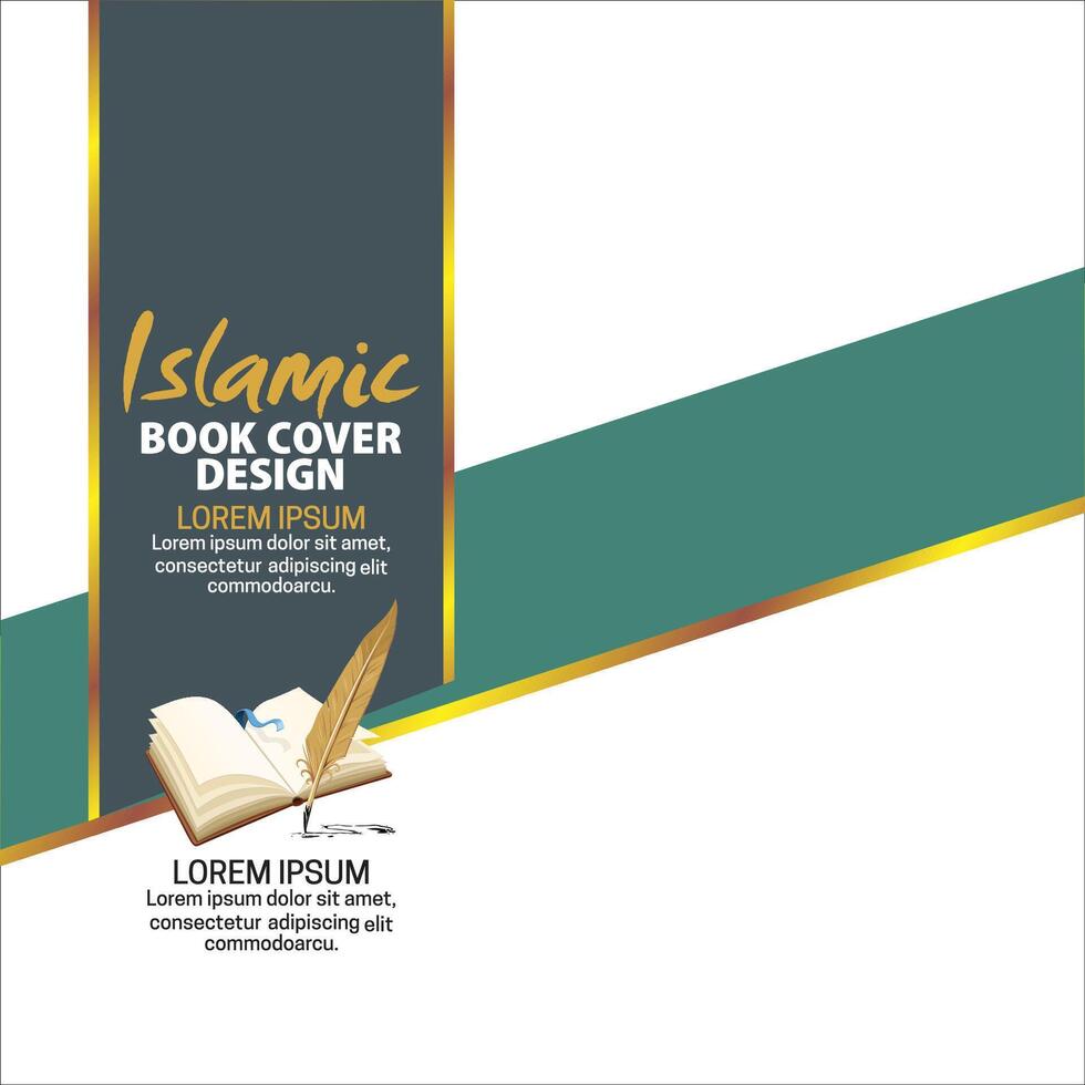 Quran cover floral frames vector
