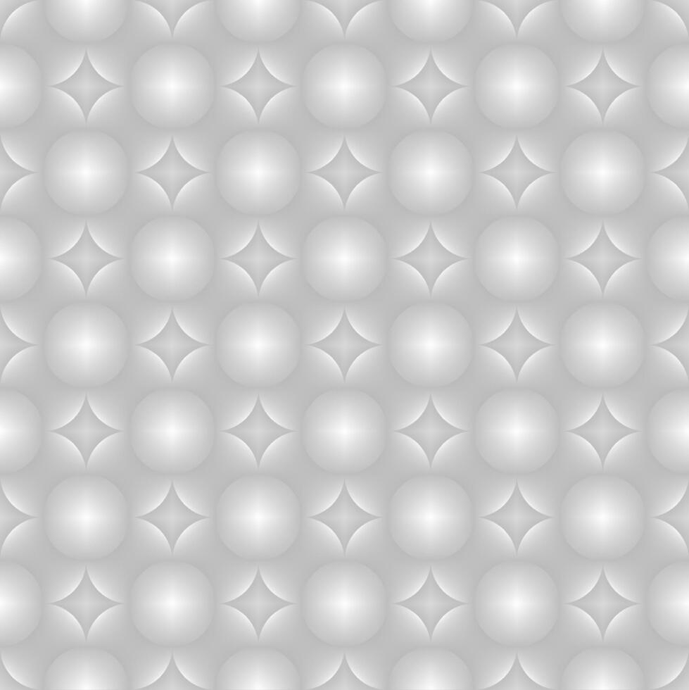 Seamless pattern of white golf balls on a gray background vector