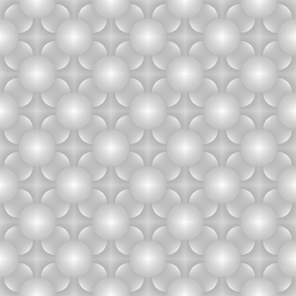 Seamless pattern layered white circles on a gray background illustration vector