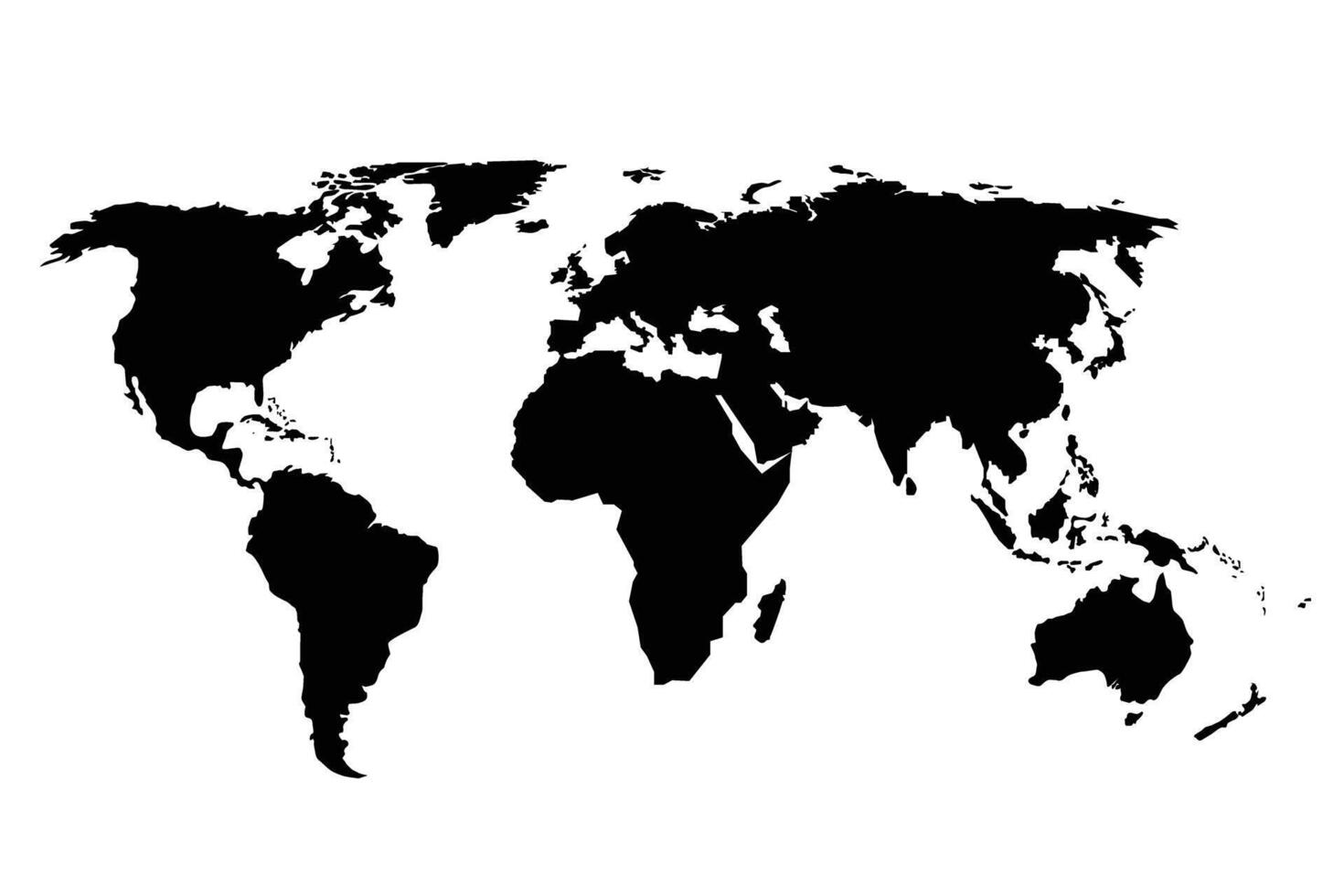 earth continent world map isolated silhouette Globe Design vector