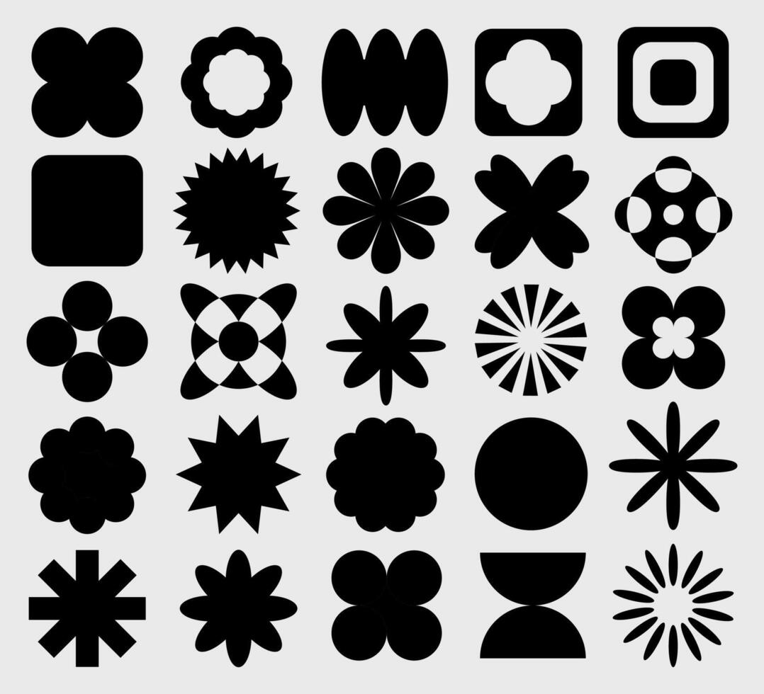 Collection of Geometric and Floral Designs vector