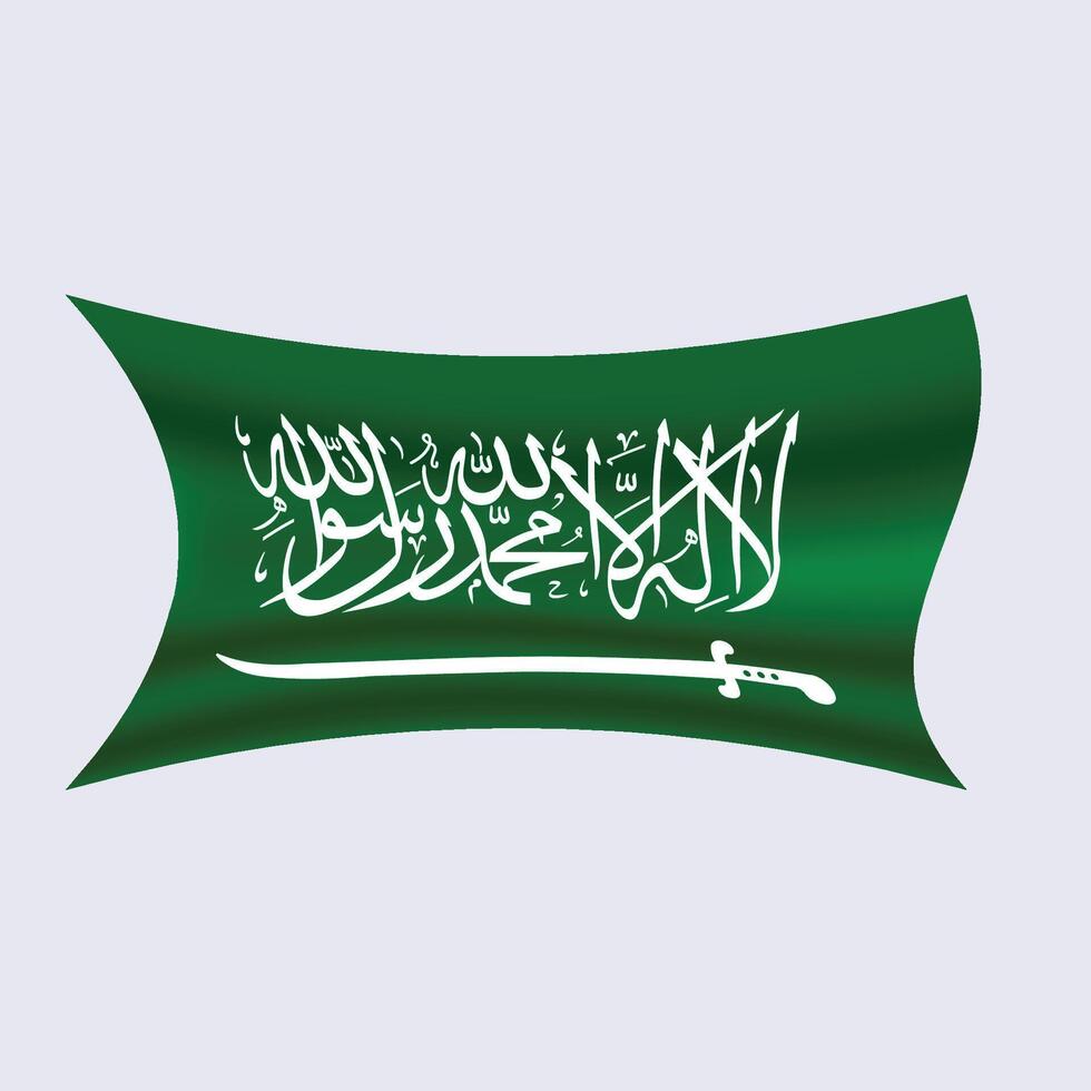 Saudi Arabia flag illustration vector