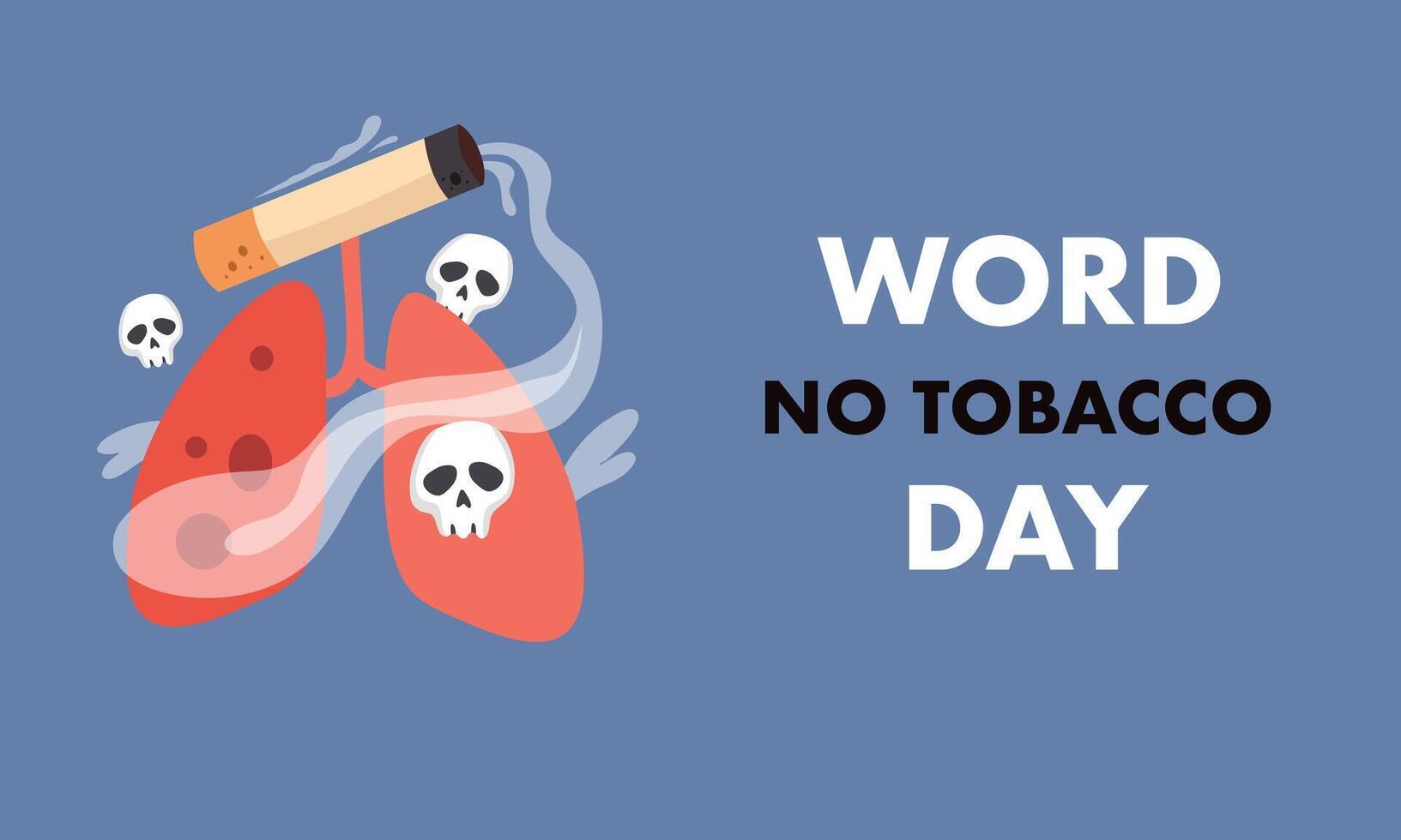 Anti Smoking Poster Design for Awareness Events vector