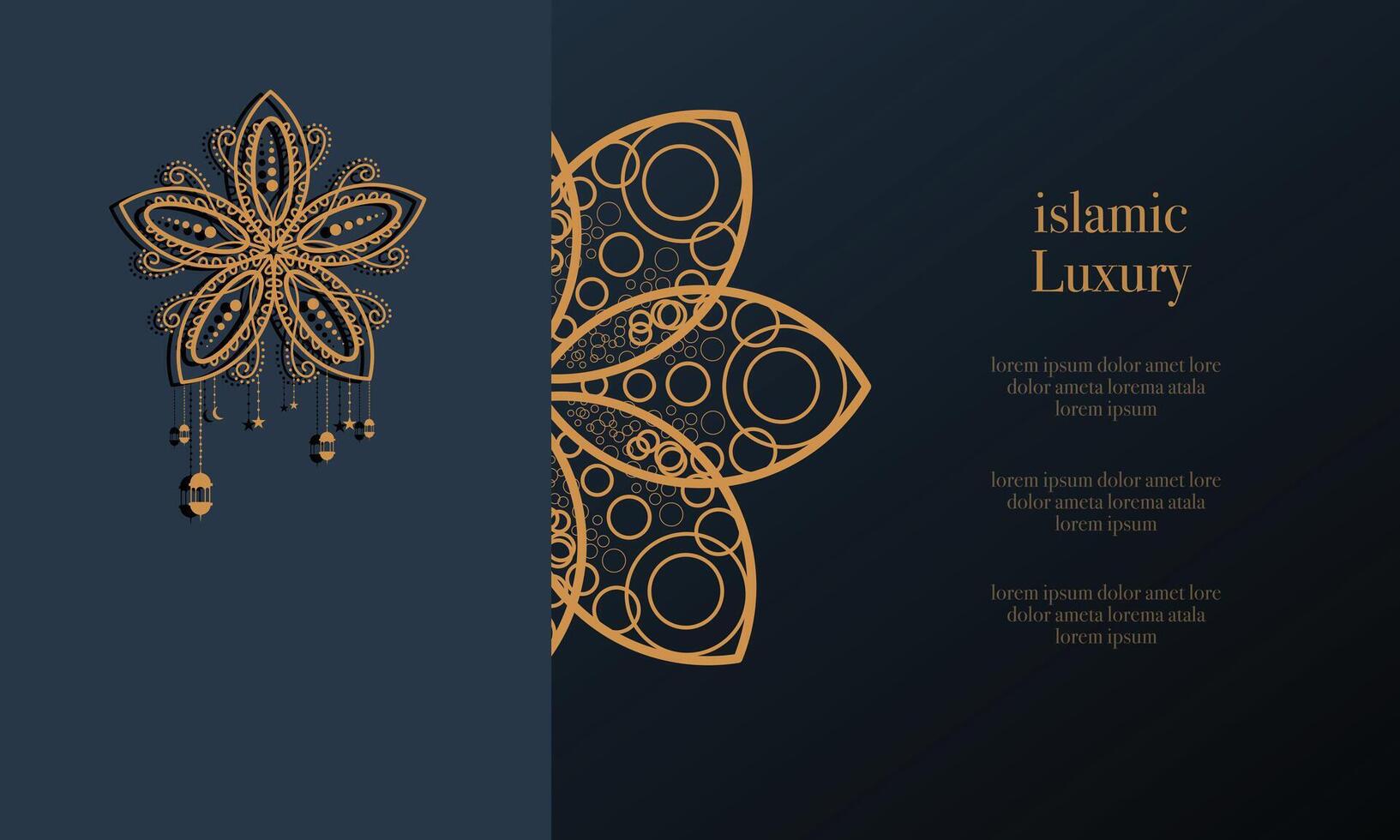 Elegant Islamic New Year Background for Invitations vector