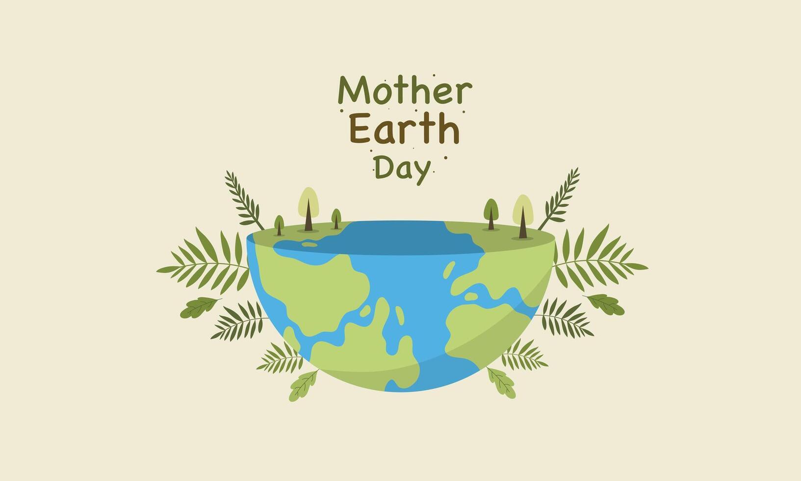 Mother Earth Day Poster vector