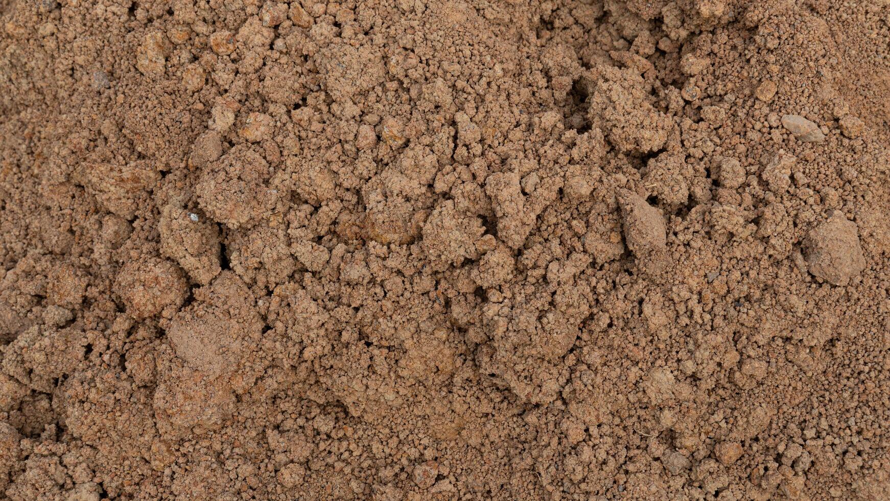 Above view of laterite brown color. Part of a laterite pile. photo