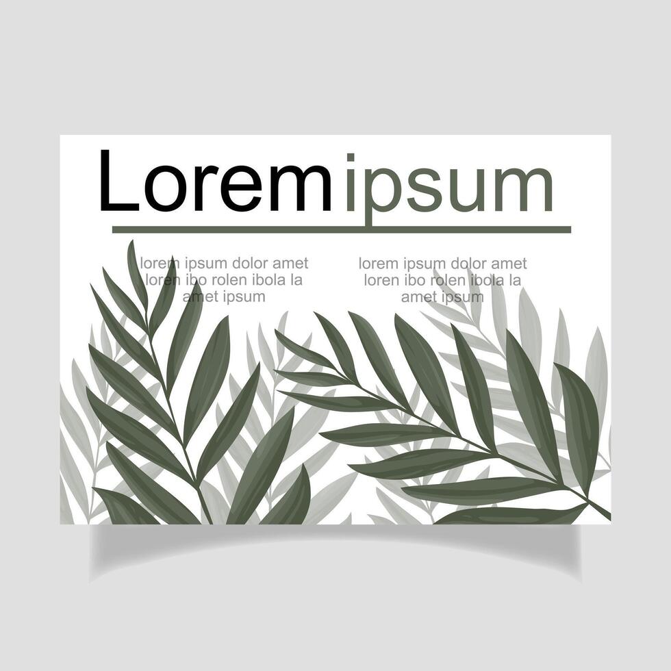 Green leaves background design vector