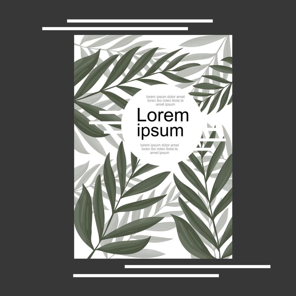 Leaf design with stylish elements vector