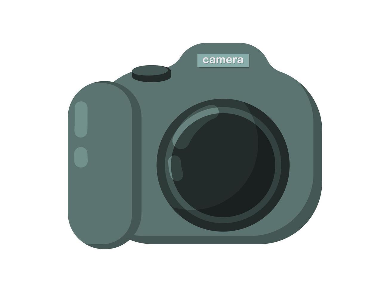 Digital Camera Flat Design Illustration vector