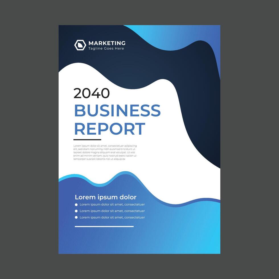 Modern Business Report Presentation Flyer vector