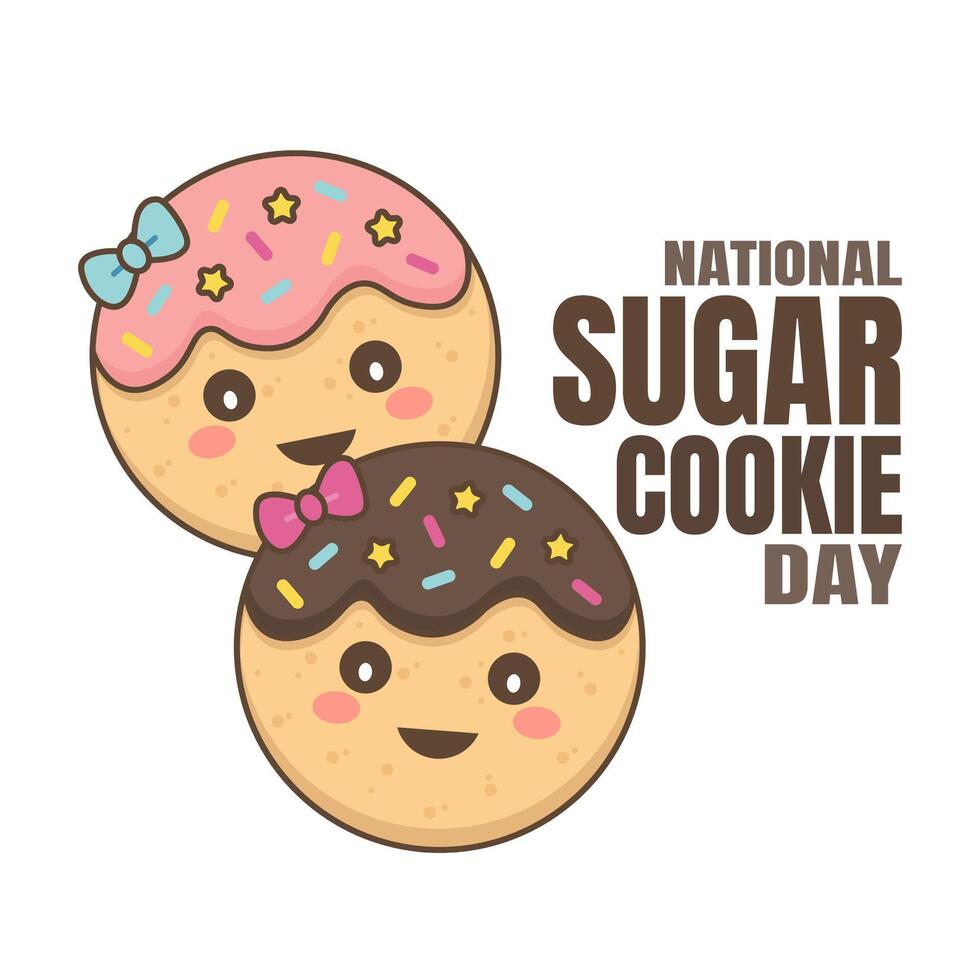 national sugar cookie day good for national sugar cookie day celebration vector
