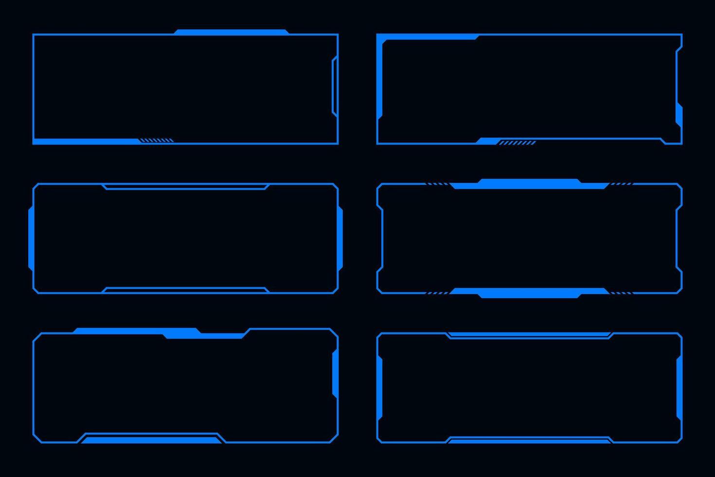 Frame future technology interface hud design element vector