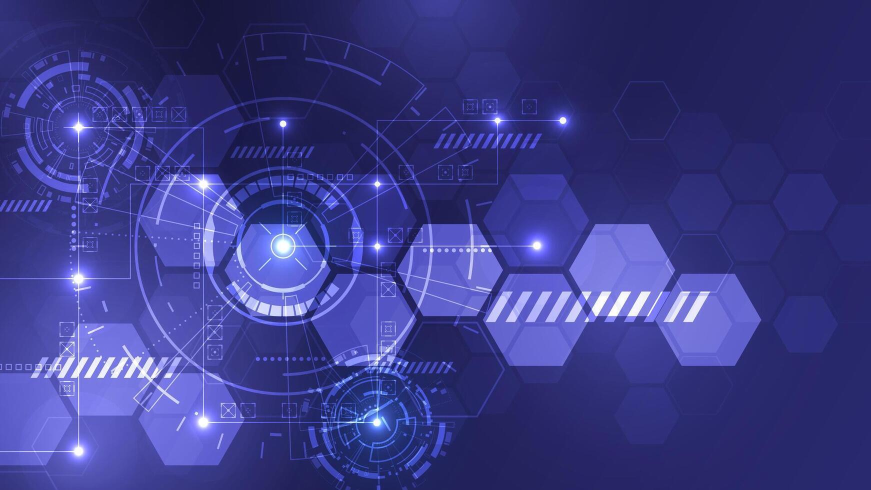 Futuristic technology abstract design vector