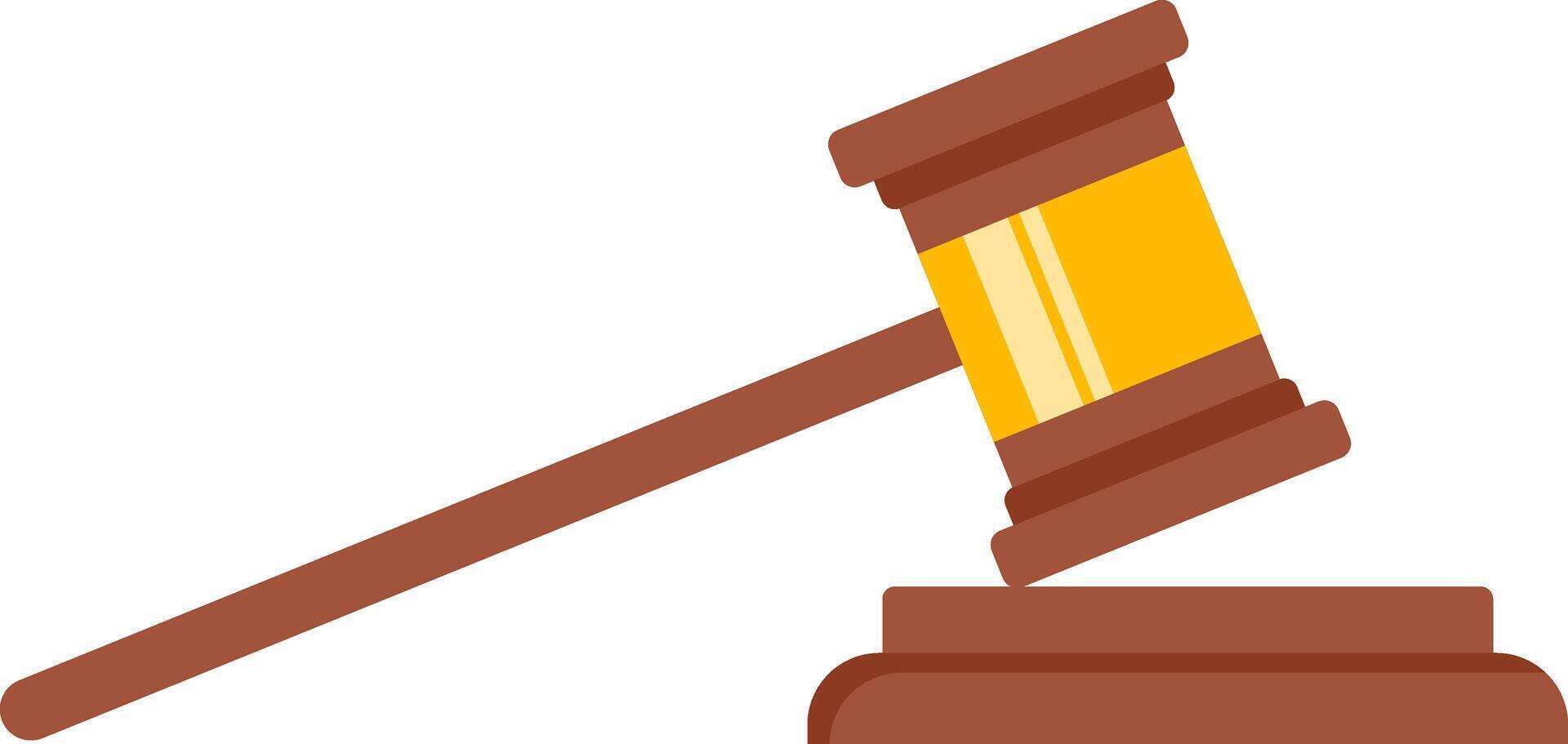 Judicial gavel illustration vector