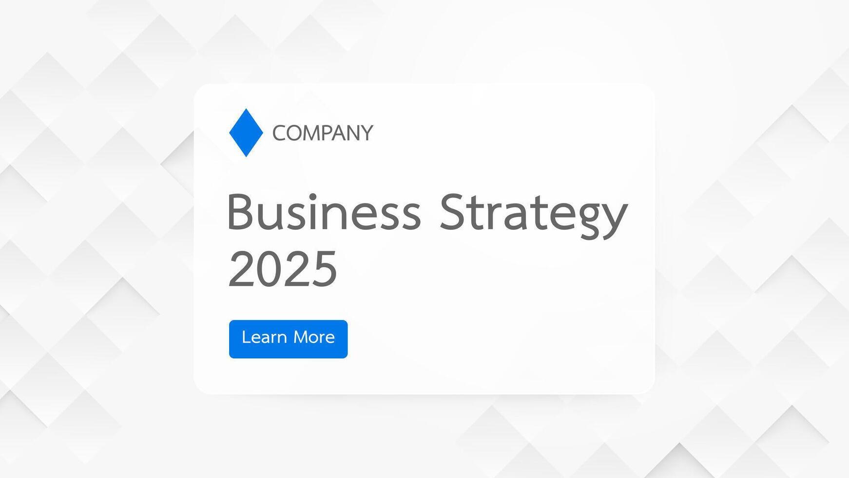 Business Strategy 2025 Presentation Slide vector