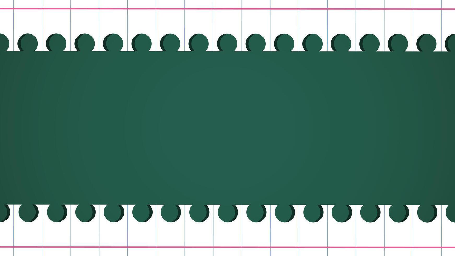 Back to school blackboard. Template of a school poster with copyspace. illustration vector