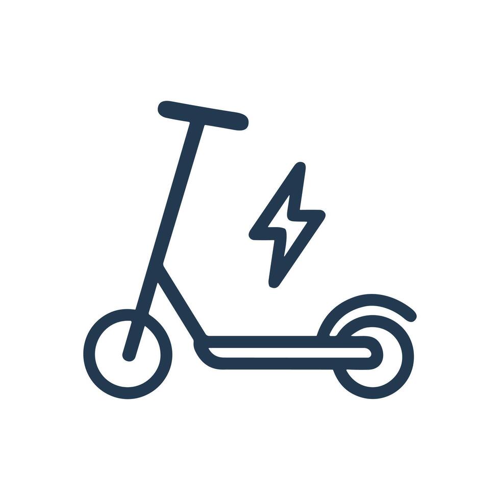 Electric scooter icon transportation symbol. Icon symbol illustration vector