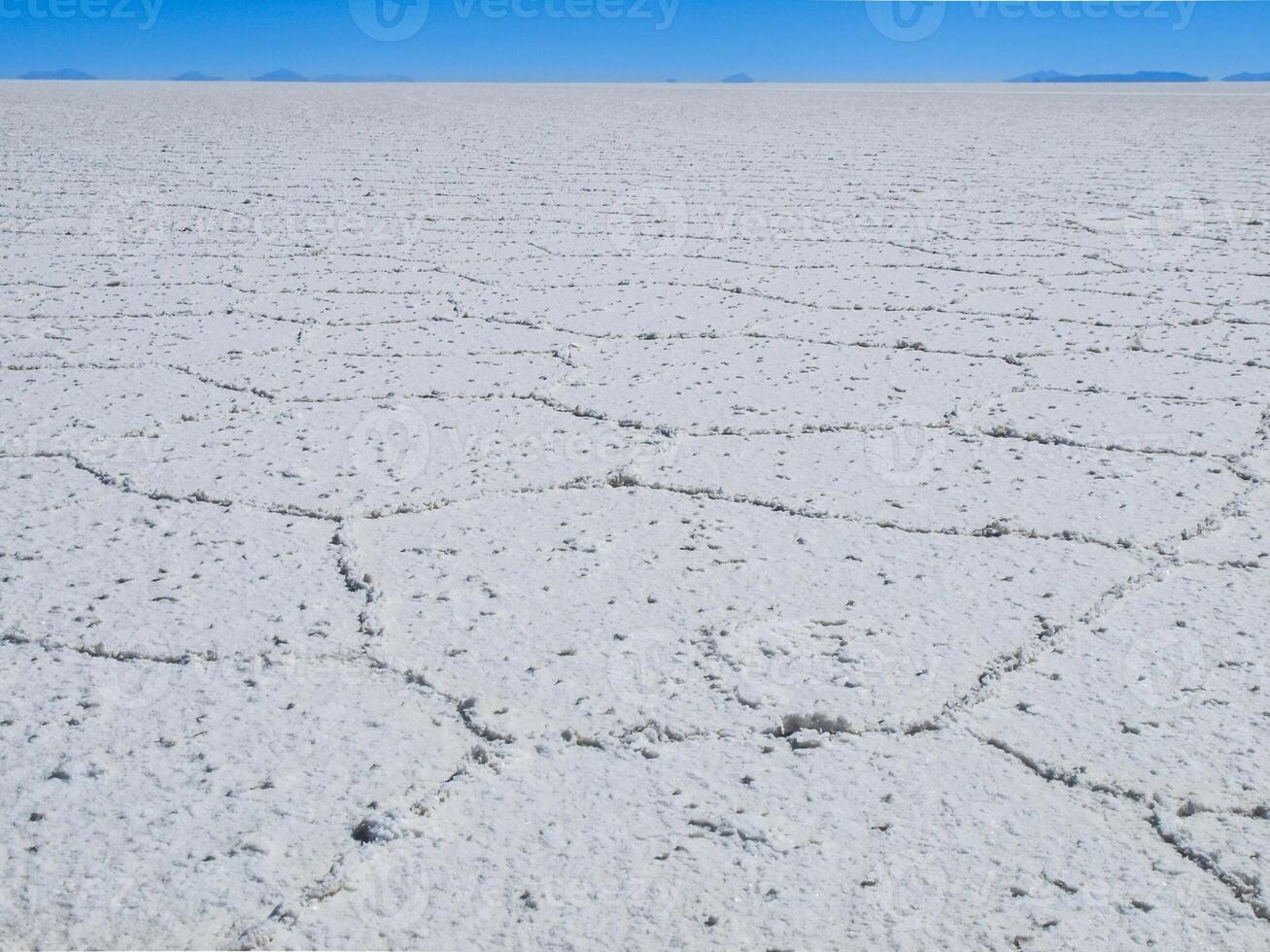 Salt texture of largest salt plain in the world - Salar de Uyuni, Bolivia photo