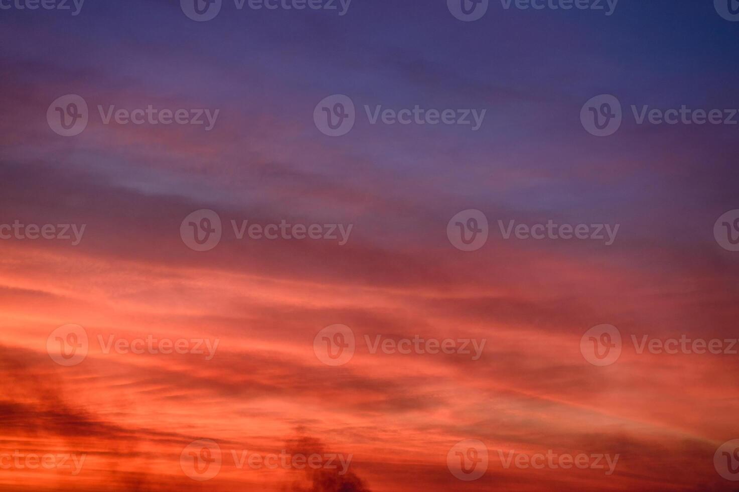 Colorful twilight sky and cloud at sunset photo