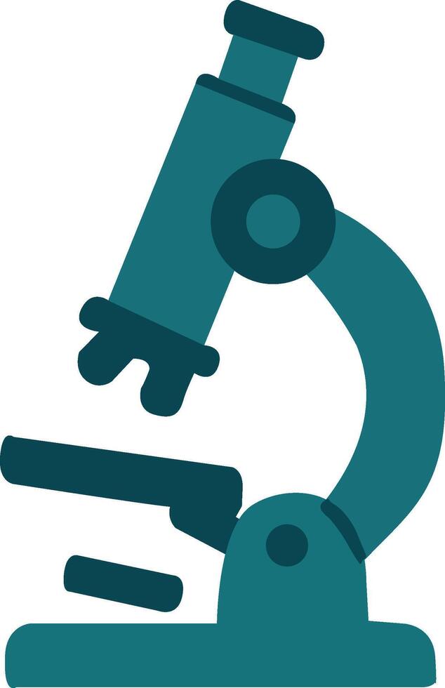 Microscope Icon Colorful Medical Science Illustration vector