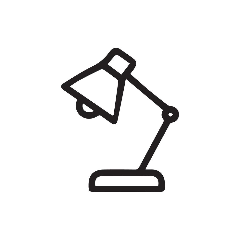 A Simple Desk Lamp Illuminating Ideas for Study and Work Time vector