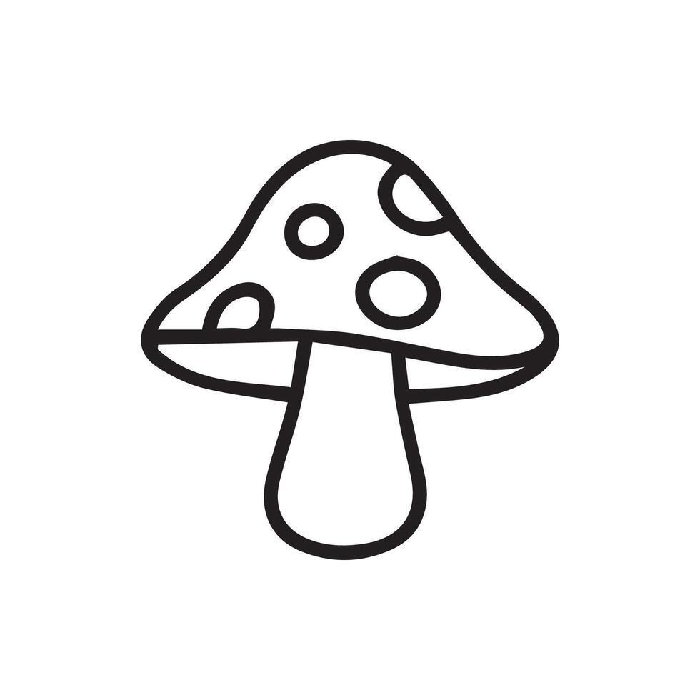 Enchanting Fly Agaric Mushroom Drawing Perfect for Nature Lovers vector