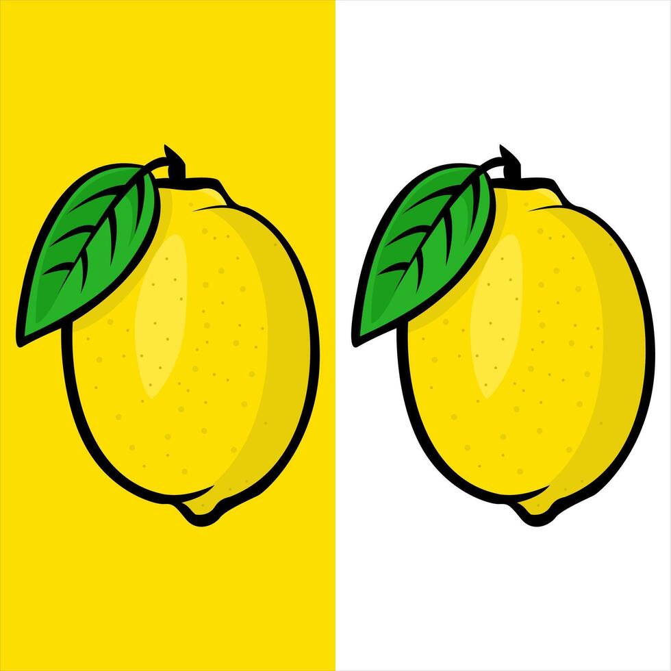 realistic lemon fruit design vector
