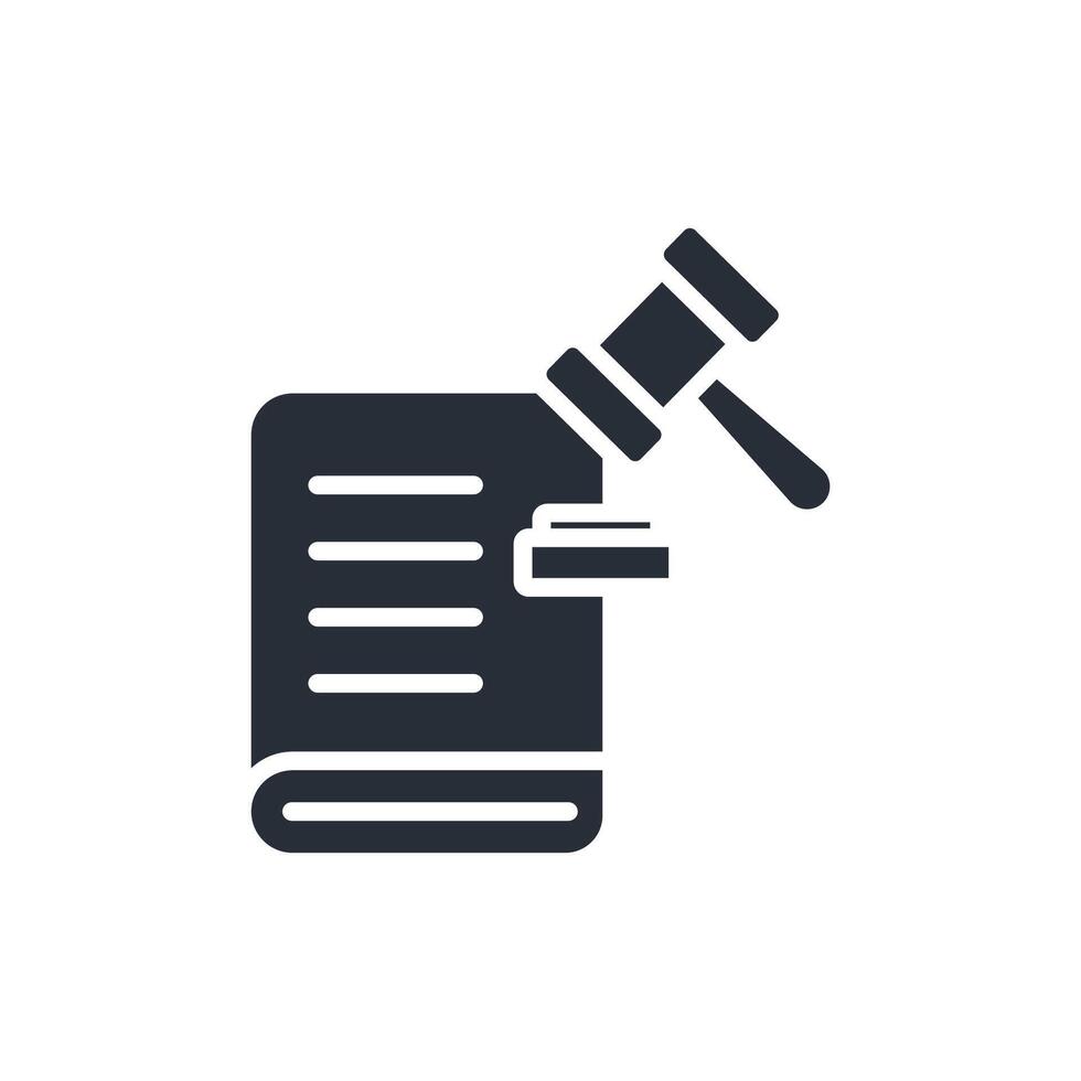 court order icons style collection vector