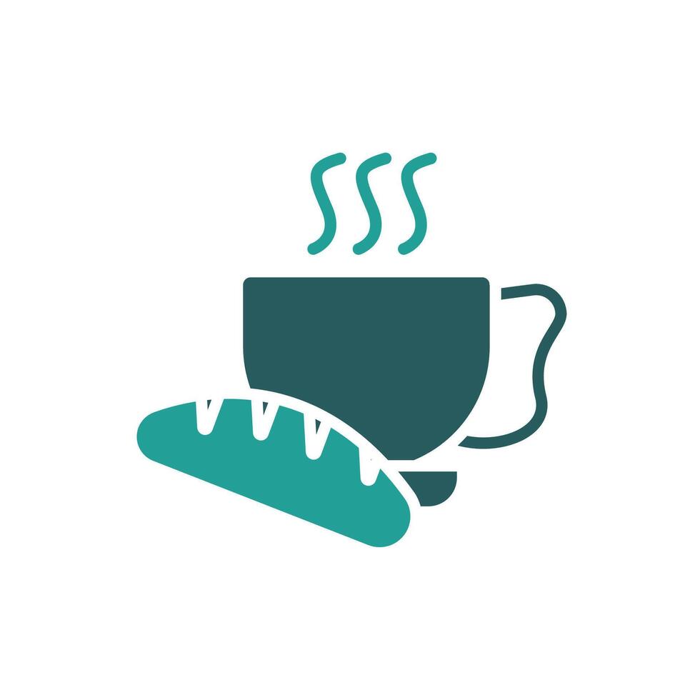 coffee break color icon vector