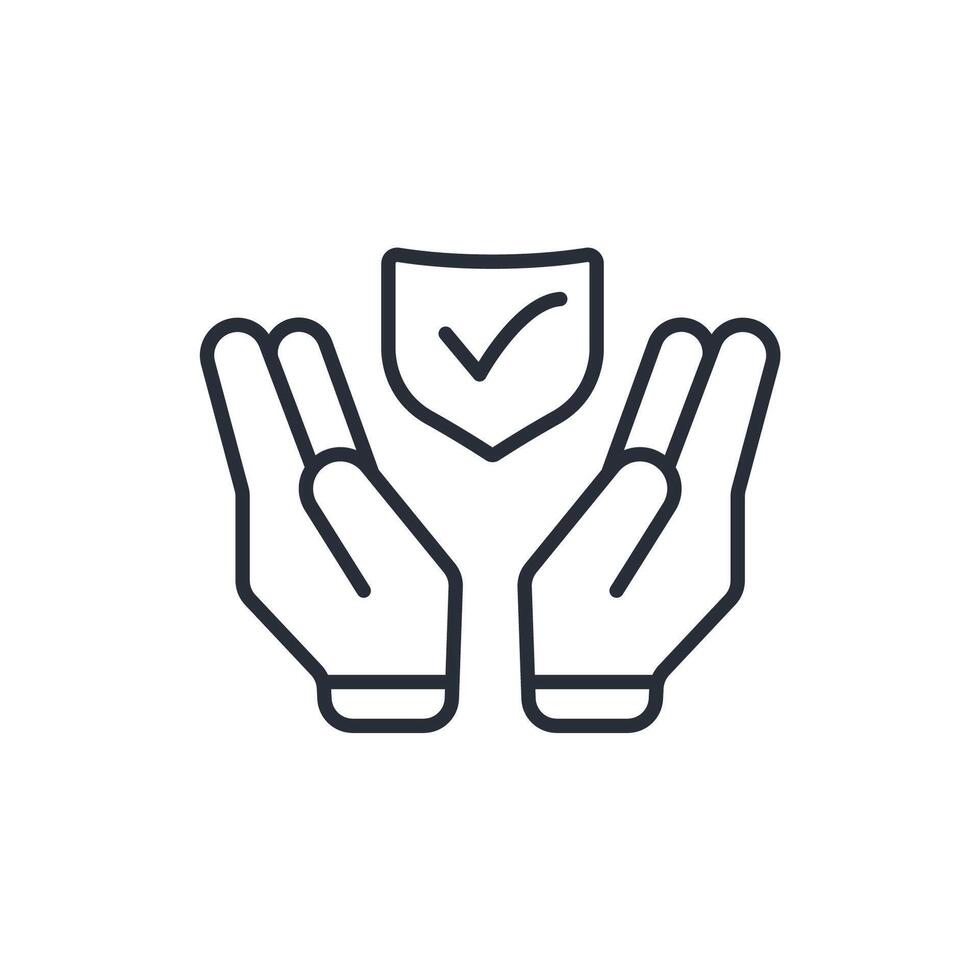 secured icons line Editable stroke vector