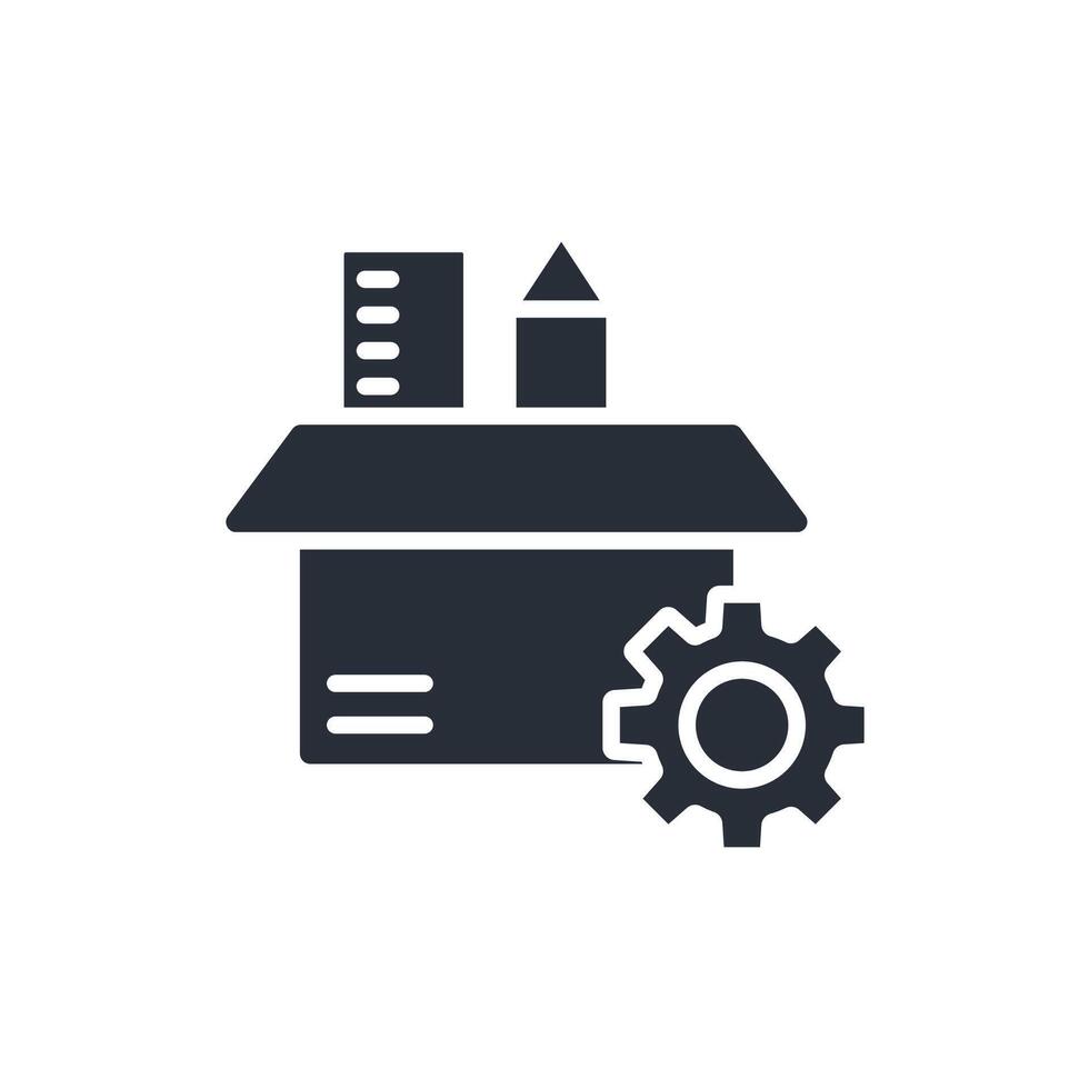 tools icons black style vector