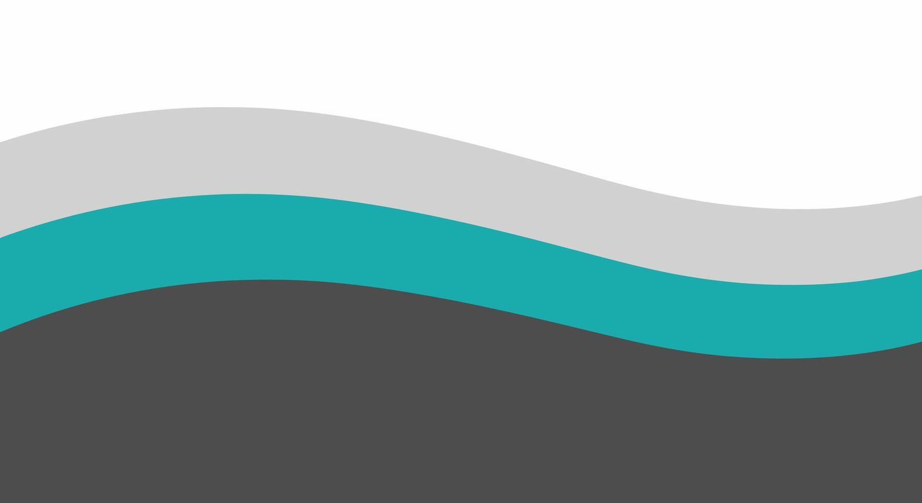 Abstract wavy backdrop with teal, white, and gray for modern designs vector