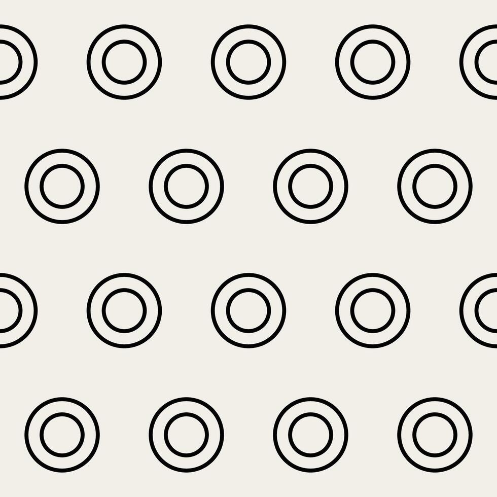 Circle Graphic Seamless Pattern background. Minimalist Geometric Round Outline Shape Silhouette Wrapping Paper. Wallpaper Art. Textile fabric Soft Minimalist Graphic vector